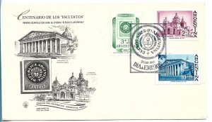 ARGENTINA 1961 CENTENARY OF POSTAGE STAMPS 3 VALUES ON FIRST DAY COVER FDC