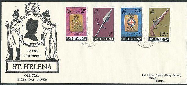 ST HELENA 1972 Dress  Uniforms FDC.........................................43983