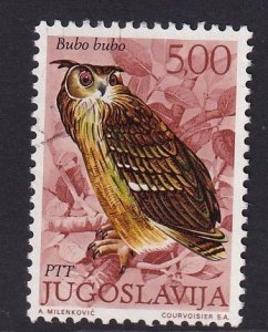 Yugoslavia   #1106  used 1972  birds 5d eagle owl