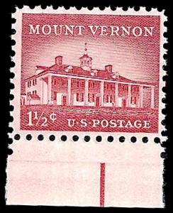 # 1032 MINT NEVER HINGED MOUNT VERNON