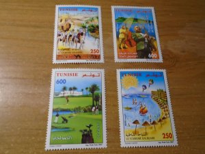 Tunisia  #  1423-26  MNH  Tourism / Golf