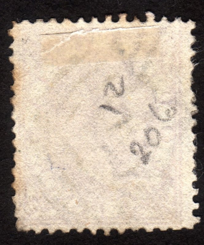 1870, Victoria 2p, Used, Sc 123