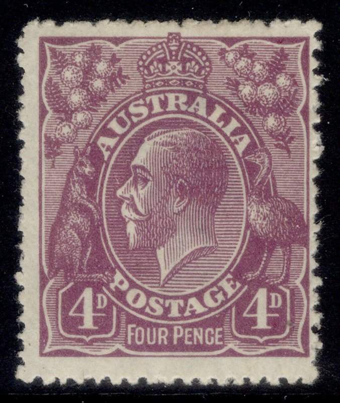 AUSTRALIA GV SG64, 4d violet, M MINT. Cat £20.