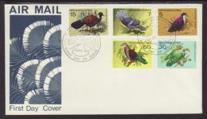 Papua New Guinea 465-469 Birds 1977 U/A FDC