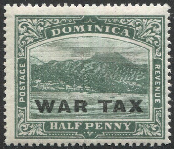 DOMINICA 1918 Sc MR3 MH  1/2d  War Tax F-VF