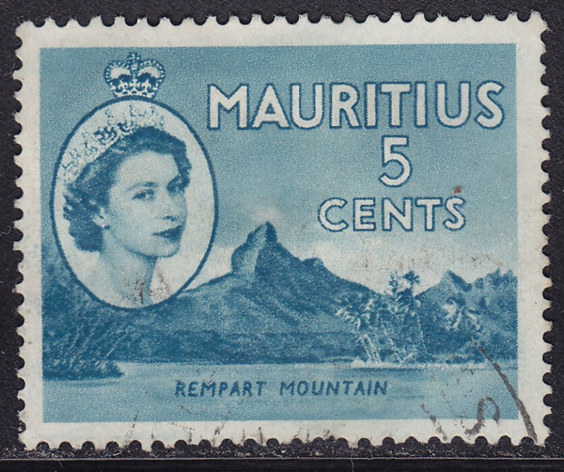 Mauritius 254 Rempart Mountain 1954