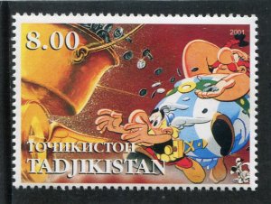 Tajikistan 2001 ASTERIX French Comics Book 1 value Perforated Mint (NH)