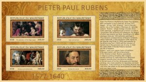 Stamps.Art, painting, Rubens 2018 year 20 sheets perforated MNH**
