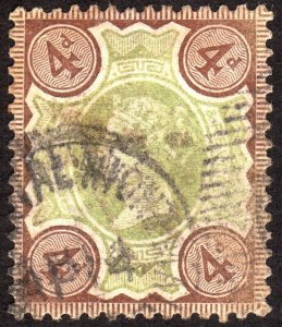 1887, Great Britain, 4p, Used, Well centered, Sc 116, Sg 205