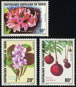 Republic Benin #506-508  Flowers Plants Postage Africa Stamps 1981 Mint NH