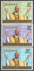PHILIPPINES 1144-45 C106 MNH POPE Z4138-1