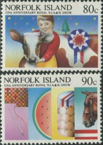 Norfolk Island 1985 SG371-372 Agricultural and Horticultural set MNH