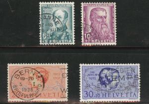 Switzerland Scott B85-88 used 1937 semipostal set CV$7