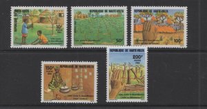 Burkina Faso  #633-37  (1983 Anti-Deforestation set) VFMNH CV $6.10