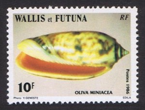 Wallis and Futuna Sea Shells 10f 'Oliva Miniacea' 1986 MNH SC#335 SG#483