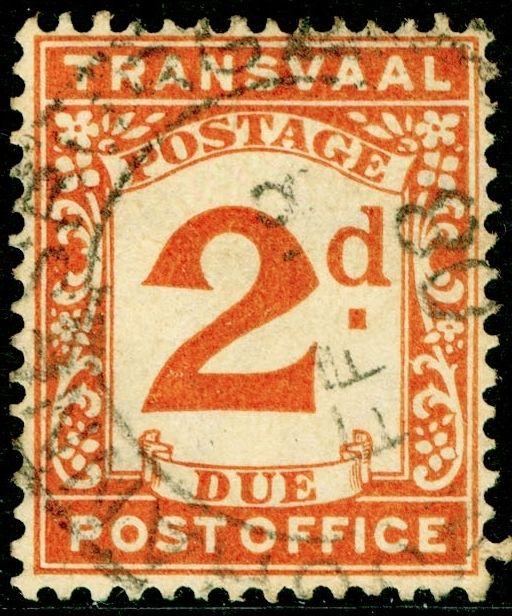 SOUTH AFRICA - Transvaal SGD3, 2d Brown-Orange, USED. CDS.