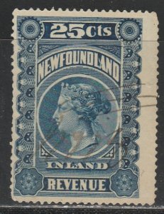 New Foundland   Cat. Van Dam NFR3   (O)   1898 Timbre taxe ($$)