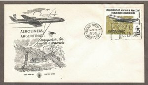 Argentina Airmail # C74 , Inauguration of Jet Flights - FDC - I Combine S/H