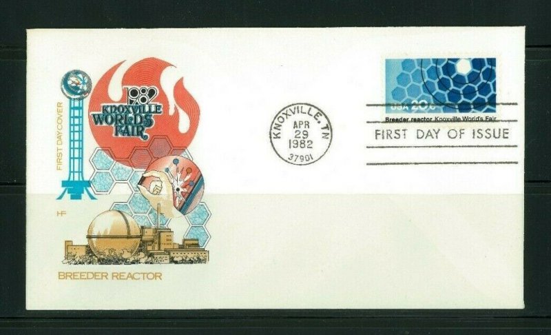 US 1982 Farnam FDC Knoxville World's Fair Breeder Reactor, Scott 2008