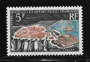 FSAT - Scott #23 - 5fr Penguins & Camp on Crozet Island F VF MNH - SCV=$55.00