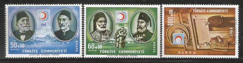 TURKEY, B125-B127, MNH, DR