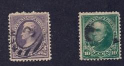 US #253 and 258 Used