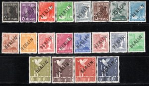 Germany Berlin Scott # 9N1 - 9N20, mint nh, cpl set, black o/p, exp h/s