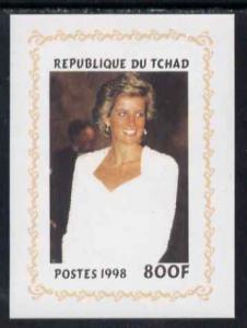 Chad 1998 Princess Diana Memoriam #7 - 800f individual im...