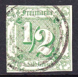 GERMANY THURN & TAXIS 9 LIGHT CANCEL F/VF SOUND $95 SCV