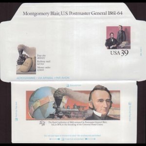 U.S.A. 1989 - Aerogramme-UC62 Postmaster General