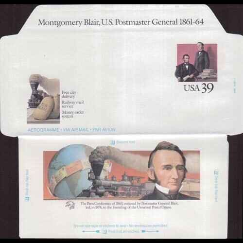 U.S.A. 1989 - Aerogramme-UC62 Postmaster General