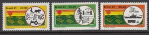 Brazil 1727-9 Industry mnh