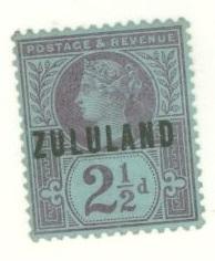 Zululand 1891 Scott 4 Queen Victoria MNG British Stamp overprinted