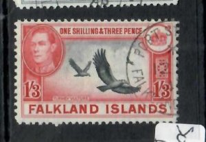 FALKLAND ISLANDS  KGVI 1/3  BIRD     SG 159   VFU    PPO703H