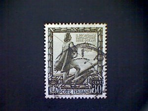 Stamps, Italy, Scott #403, used (o), 1938, Christopher Columbus, 30ct