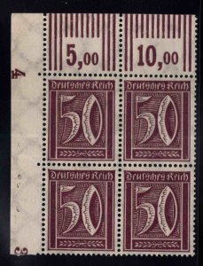 Germany Scott 167 MNH**  corner block