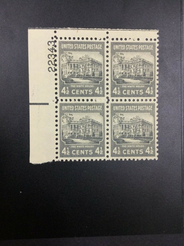 MOMEN: US STAMPS #4.5c PLATE BLOCK MINT OG NH LOT #52355