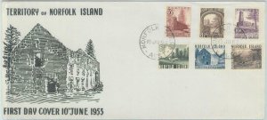 82295 -  NORFOLK ISLAND - POSTAL HISTORY - FDC  COVER 1953 -  SG # 13/18