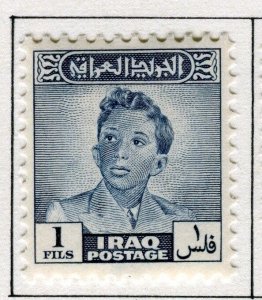 IRAQ;    1948-51 early Portrait issue fine Mint hinged 1f. value
