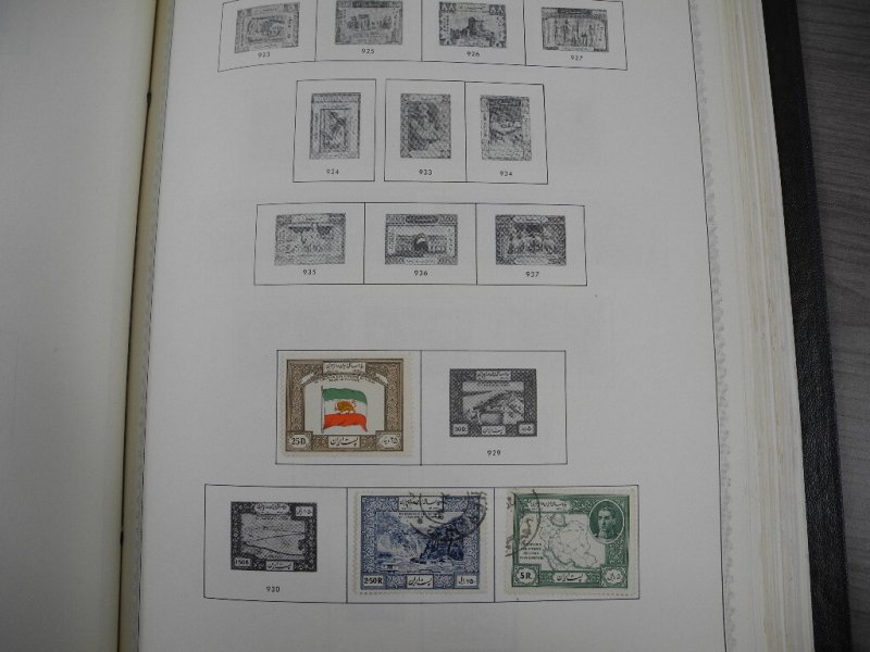 PERSIA, Fantastic Stamp Collection mounted/partially glued in a Minkus