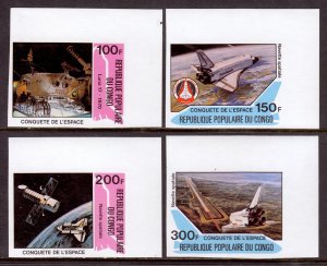 Congo, P.R. - Scott #580-583 - MNH - Imperf - SCV $7.15