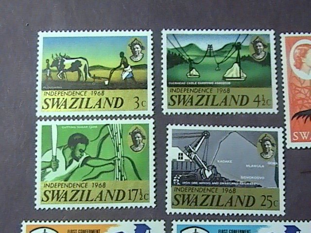 SWAZILAND # 126-142-MINT/HINGED----17 STAMP RUN------1967-68