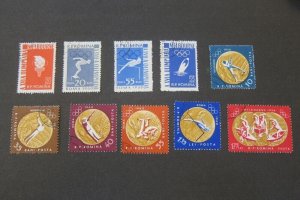 Romania 1961 Sc 1448-57 Olympic CTO set FU