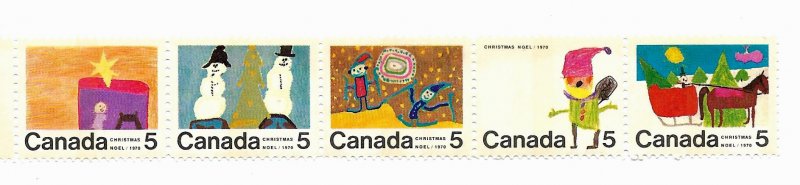 Canada 1970 - MNH Strip - Scott #523AP *