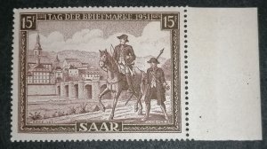 Saar 15f 1951 MNH