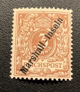 Stamps Marshall Islands 7a hinged with certificate