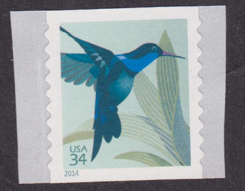 4858a Hummingbird MNH coil single (overall tagging)