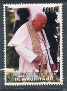 Mauritania 2003 POPE JOHN PAUL II Holiness 1 value Perforated Mint (NH)