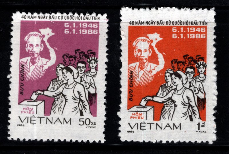 Viet Nam Scott 1596-1597  Unused NGAI Perforated set