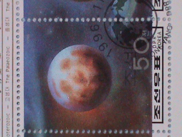 KOREA STAMP: 1996-COLORFUL KOREA SPACE CTO-NH MINI SHEET